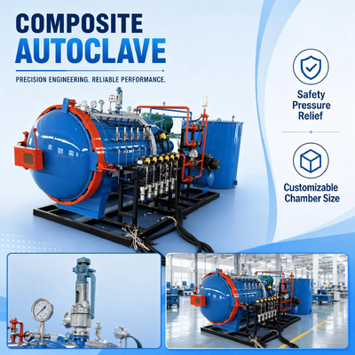 CE 認定工業用オートクレーブ エンジン ハイパワー 10Kw-700Kw マルチ電圧 380V/410V/220V 正確な温度圧力制御